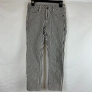 Scotch & Soda Black and White Striped Skinny Pants